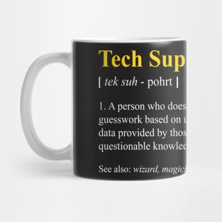 Tech Support Definition Shirt Funny Computer Nerd Meaning Mug